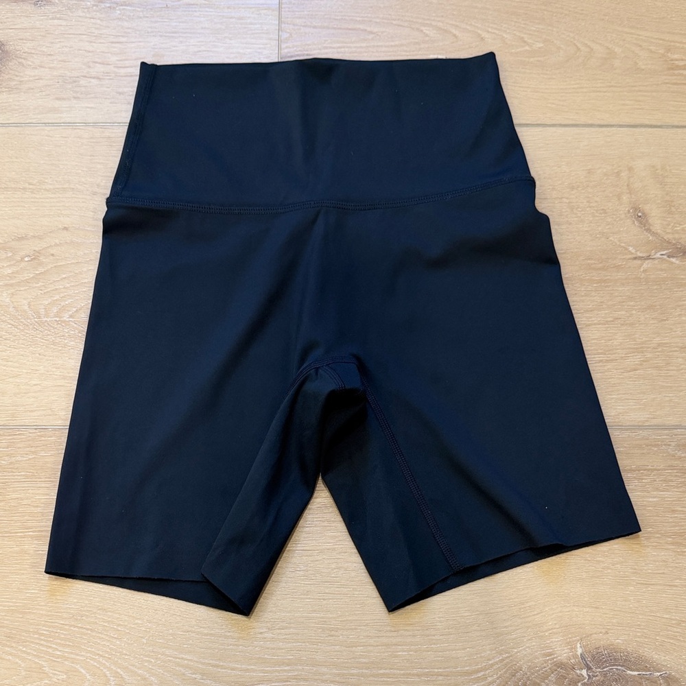 aerie Black High-Waist Bike Shorts